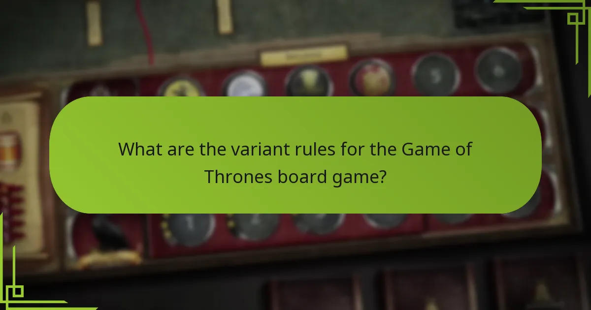 What is the overall gameplay impact of variant rules and house changes?